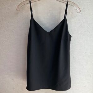 Banana Republic Fine Wool V-neck Camisole Black Summer Weight Wool Blend…